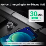 30W Dual Port Car Charger with Fast Charging USB-C & QC 4.0/3.0 6 46789 0e751b
