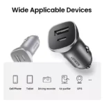 30W Dual Port Car Charger with Fast Charging USB-C & QC 4.0/3.0 9 46789 b668b8