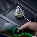 30W PD QC3.0 Car Adapter FM Transmitter with 7-Color LED Light & Fast Charging 5 46869 a21bd0