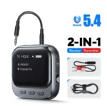 Car Bluetooth 5.4 Receiver Transmitter 2-in-1 AUX Adapter with LED Display - Hands-Free Calls & Car Music 4 46898 95626d