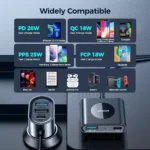 78W 5-Port USB C Car Charger with PD & QC 3.0 Fast Charging 8 46980 a8a82f