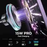 Magnetic Car Phone Holder Wireless Charger with Crystal Lighting 6 46989 349c1c
