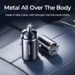30W Dual Port USB-C Fast Car Charger with Pull Ring Design 7 47263 fa2a5e