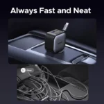 145W Multi-Port Fast Car Charger with Retractable USB-C Cable 5 47398 67aa17