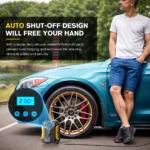 Portable Digital Auto Air Compressor with Tire Inflation & LED Light 6 47497 933fff