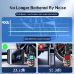 Portable 80W Wireless Tire Inflator with LED Light & Pressure Tester 8 47535 2ec27c