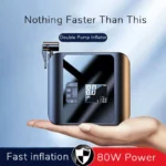 Portable 80W Wireless Tire Inflator with LED Light & Pressure Tester 4 47535 d974bc