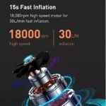 12V Portable Electric Tire Inflator Pump with LED Display & 150 PSI Pressure 7 47564 613405