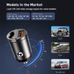 30W Fast Car Charger with Quick Charge 4.0 and Type-C Adapter 8 47593 c072f6