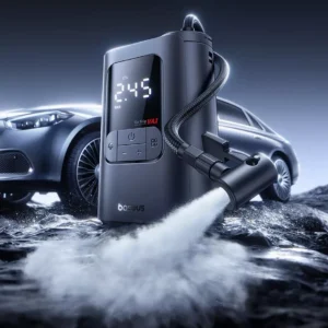 Portable Air Pump with 7500mAh Battery - Quick Tire Inflator for All Uses