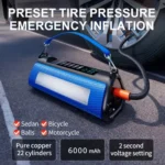 Portable Multi-Function Car Air Pump Inflator with LED Light for Outdoor Use 4 47628 2c08e8