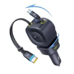 60W Multi-Port Fast Car Charger with Dual Retractable Cables and USB-C Ports 9 47651 2377a9