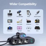139W 7-in-1 USB-C Fast Car Charger with Multi-Ports & LED Voltage Display 8 47666 a2dbfa