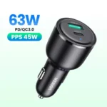 63W USB-C Car Charger with PD 3.0 QC 3.0 Fast Charging for iPhone & Android 9 47718 afdbd0
