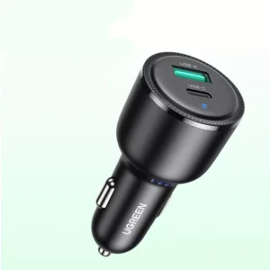 63W USB-C Car Charger with PD 3.0 QC 3.0 Fast Charging for iPhone & Android