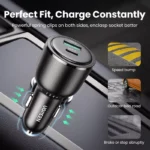 63W USB-C Car Charger with PD 3.0 QC 3.0 Fast Charging for iPhone & Android 4 47718 d6ba48