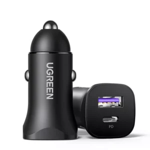 30W USB-C Car Charger with PD3.0 & QC4.0 Fast Charging for Phones & Tablets