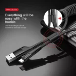 Retractable USB Type C Cable 2A Fast Charge | Spring Coiled Charging Wire 5 47757 c5e27a