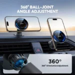 Magnetic Car Phone Holder with 15W Fast Wireless Charging and 360° Mount 5 47884 a07a56