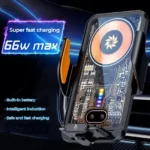 Magnetic Car Phone Holder with 66W Fast Charging & Auto-Clamp Air Vent Mount 4 47922 0b6481