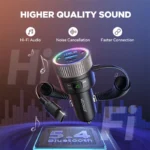 60W Bluetooth 5.4 FM Transmitter Car Charger with Dual Mics & PD Fast Charging 4 47953 2acd2e