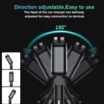 120W 4-in-1 Car Charger with Starry Projector & Dual Fast Charge Cables 5 47984 bee1d1