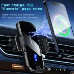 Wireless Car Phone Holder with 15W Fast Charging & Auto-Align Clamp 6 48016 cc0489