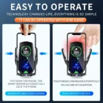 30W Magnetic Wireless Car Charger Mount with Auto Clamping & Infrared Sensor 5 48022 0a6eae