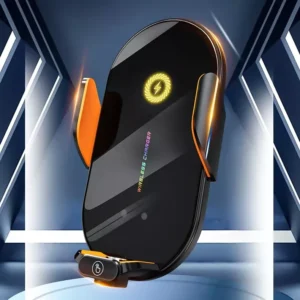 66W Wireless Fast Car Charger Mount with Auto Clamping & Infrared Sensor