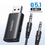 2-in-1 Bluetooth 5.1 Audio Adapter for Car, Speaker & AUX Devices – TX/RX Mode 4 48200 1996d2