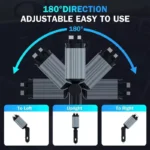 4-in-1 Retractable Car Charger with Starry Sky Light & Dual Charging Ports 7 48236 60456f