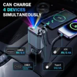 4-in-1 Retractable Car Charger with Starry Sky Light & Dual Charging Ports 5 48236 6f776d