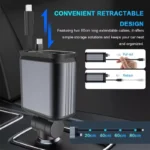 4-in-1 Retractable Car Charger with Starry Sky Light & Dual Charging Ports 6 48236 e2c546