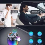 Bluetooth 5.3 FM Car Adapter with 48W PD & QC Fast Charger and LED Light 7 48254 2f9514
