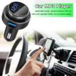 Bluetooth FM Transmitter Car Adapter with Hands-Free, MP3, Dual USB QC3.0 Charger 8 48263 41dbdd