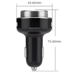 Bluetooth FM Transmitter Car Adapter with Hands-Free, MP3, Dual USB QC3.0 Charger 9 48263 6edab5