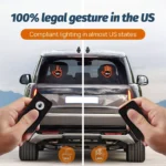 LED Car Gesture Warning Light with Remote Control – Rear Window Signal Display 4 48291 458c2a