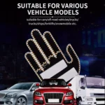 LED Car Gesture Warning Light with Remote Control – Rear Window Signal Display 7 48291 53c91f