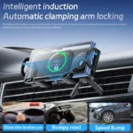 360° Rotating Wireless Car Charger Stand with Fast Charging & Phone Holder 5 48303 2eddbc