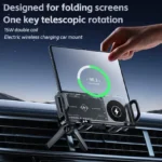 360° Rotating Wireless Car Charger Stand with Fast Charging & Phone Holder 7 48303 32b194