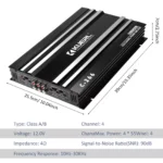 5800W 4-Channel High-Power Car Audio Amplifier Class A/B Ultra-Thin 12V 13 48313 683236