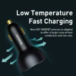 160W Quick Charge 5.0 Multi-Port Car Charger with Dual Type-C & USB Fast Charging 6 48340 df7dcf