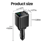 7-in-1 Fast Car Charger with Retractable Cable 9 48382 53dcf3