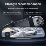 4.2" Rear View Mirror Dash Cam with Dual Lens, 1080P HD, Loop Recording, G-Sensor 5 48467 d8b380