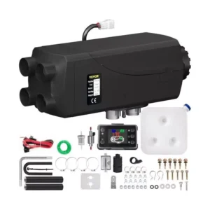 8KW 12V Diesel Air Heater with LCD Control, Silencer & 2.6 Gal Fuel Tank