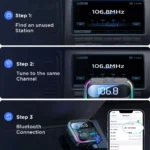 Bluetooth 5.3 FM Car Transmitter with Dual Mics, PD 30W & QC 18W Fast Charger 8 49510 f9d7c1