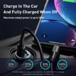 Mini USB Car Charger 30W Fast Charge 4.0 3.0 Dual Port Adapter 6 49538 cbd36b