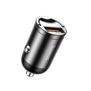 Mini USB Car Charger 30W Fast Charge 4.0 3.0 Dual Port Adapter