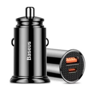 30W Dual USB Car Charger with Quick Charge 4.0 & PD Fast Charging