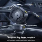 100W Dual USB-C Car Charger with Retractable Cables & 4-Port 450° Swivel Design 7 49629 079295